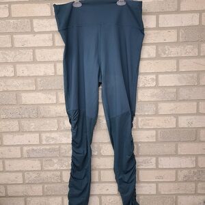 Fabletics Cashel Foldover Powerform Legging Teal Size 2X / 18-20